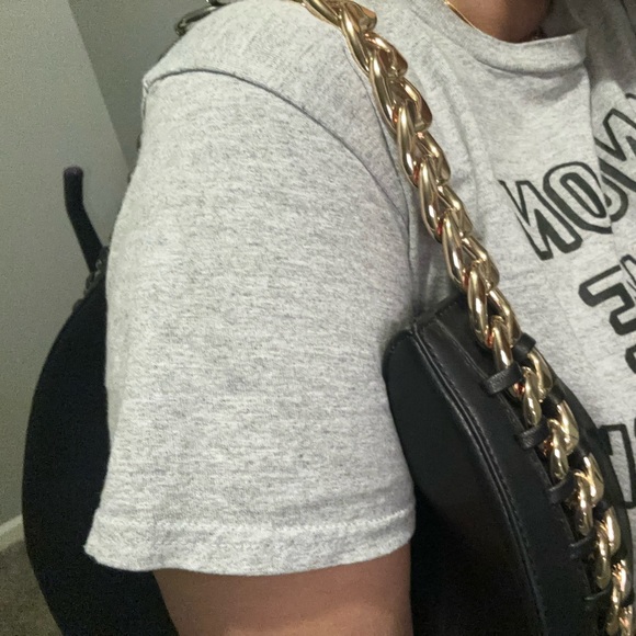 Akira Black mixed metals chain bag - Picture 6 of 10